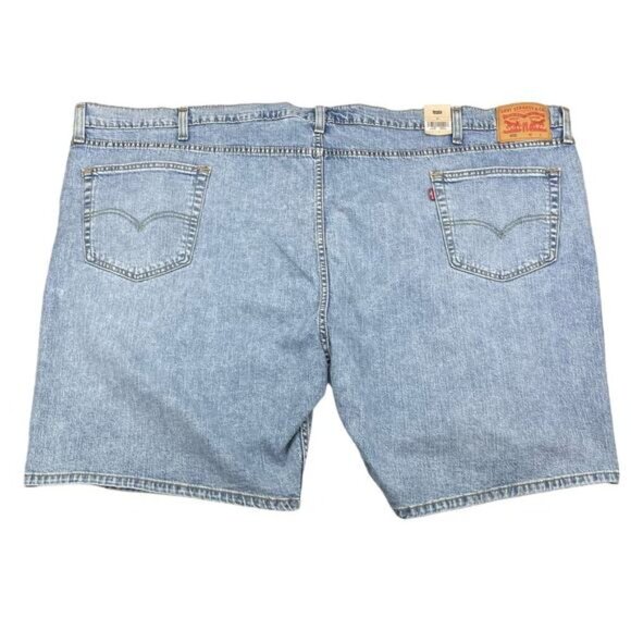 NWT LEVI'S 405 Standard Denim Shorts Sz 58 Distressing - Picture 6 of 7